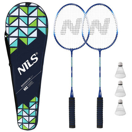 Set badminton – 2 rachete din aluminiu, 3 volane, husă