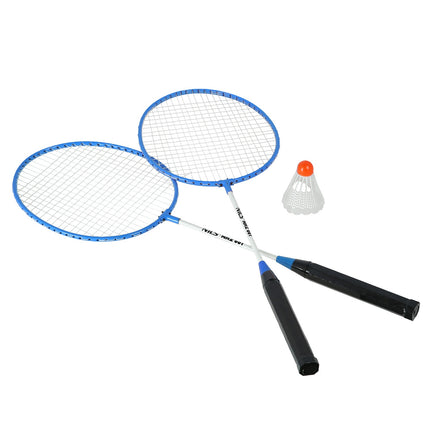 Set badminton – 2 rachete, albastru, include volane