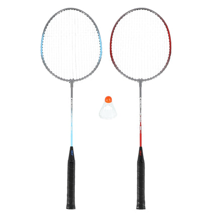 Set badminton, 2 rachete din oțel + volane