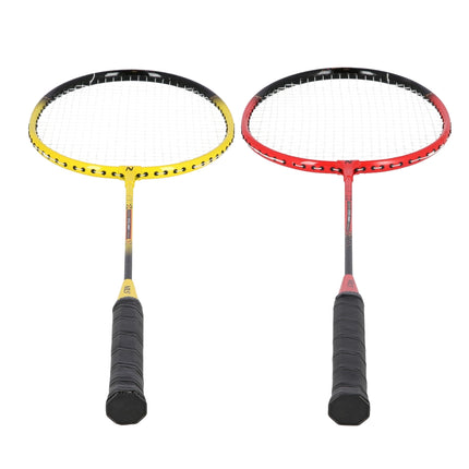 Set badminton – 4 rachete, 3 volane cu pene, plasă