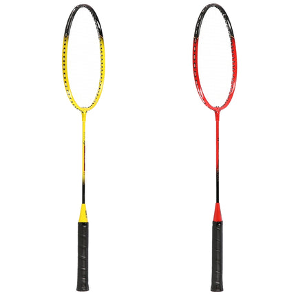 Set badminton – 4 rachete, 3 volane cu pene, plasă