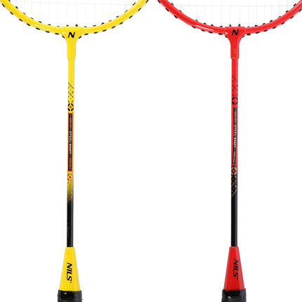 Set badminton – 4 rachete, 3 volane cu pene, plasă