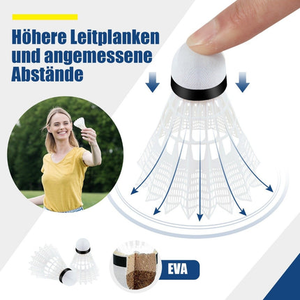 Badminton net with stand, shuttlecock net height adjustable with 2 shuttlecocks & carrying bag 420 x 102 x 89-155 cm