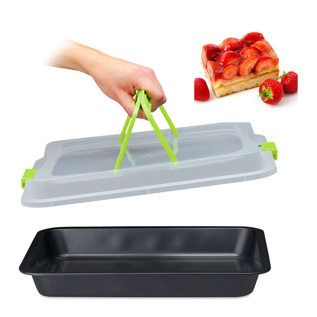 Tava de copt cu capac, 3 in 1