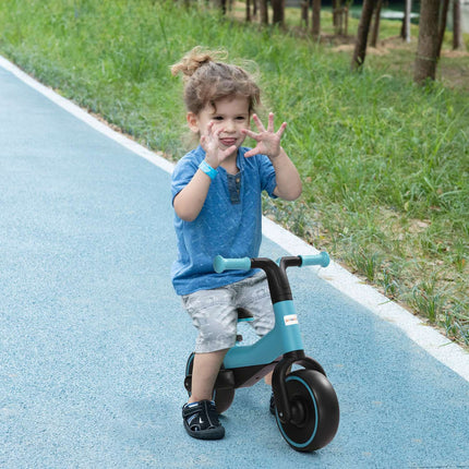 Balance bike for children - pedal-free, adjustable seat, 1.5-3 years, blue