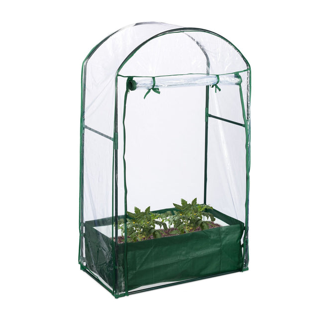 Seră cu balcon cu sac de plantare