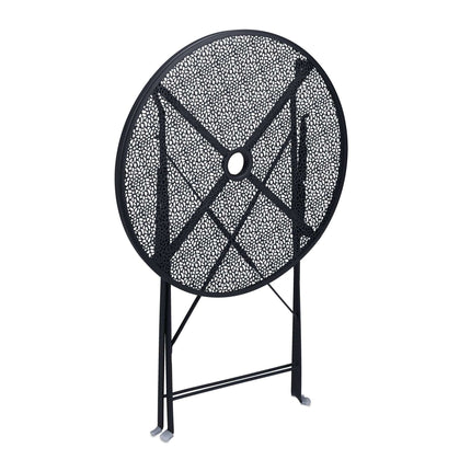 Masa de balcon pliabila neagra