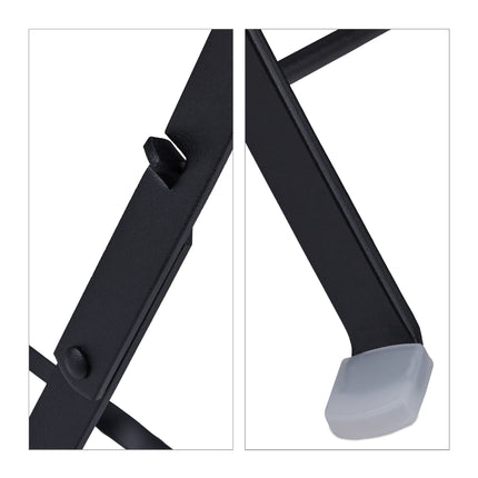 Masa de balcon pliabila neagra