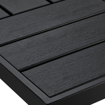 Masa de balcon cu aspect de lemn