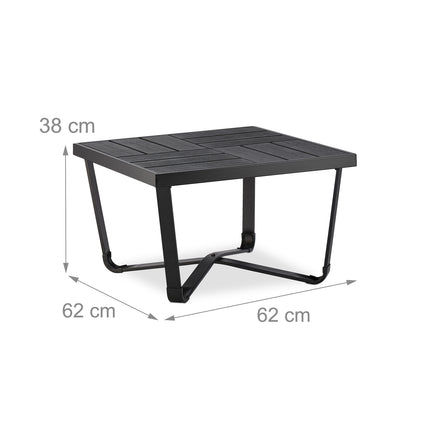 Masa de balcon cu aspect de lemn