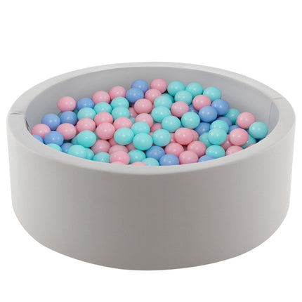 Piscina cu bile cu 200 bile Piscina cu bile 90 x 30 cm inclusiv covoraș detașabil gri