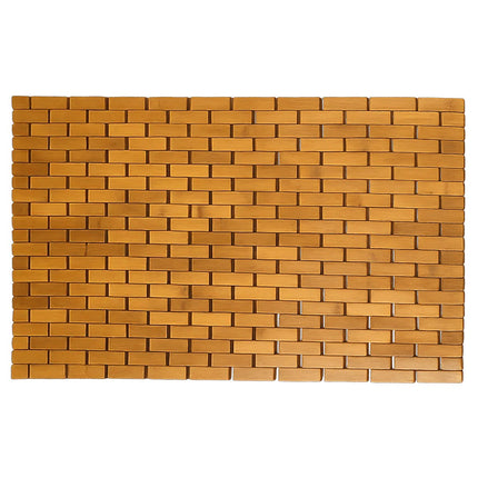 Bamboo Anti-Slip Bath Mat, Eco-Friendly 24""x16""