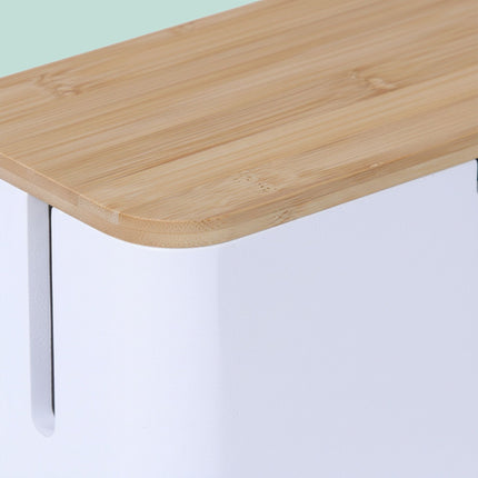 Cutie de cablu din bambus – pentru prelungitor cu 6 prize, capac magnetic