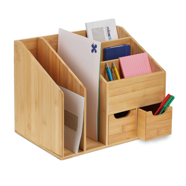 Organizator de birou din bambus