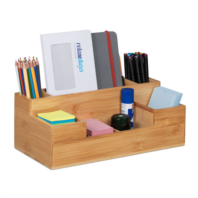 Organizator de birou din bambus