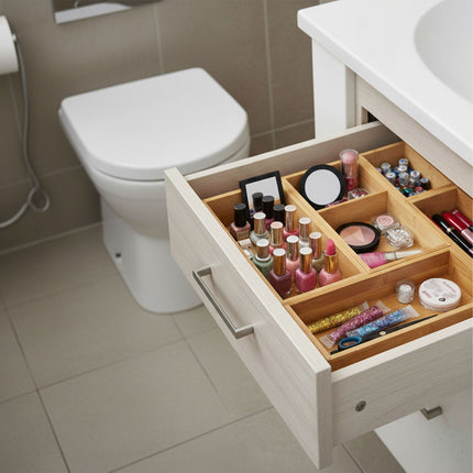 Set organizator sertare din bambus, 5 piese – Bucătărie și birou