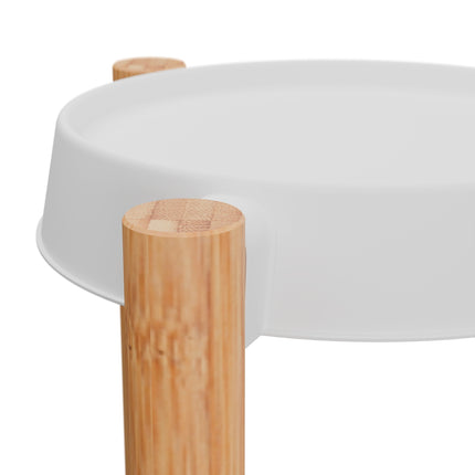 Suport pentru plante de interior din bambus și plastic - Raft mare