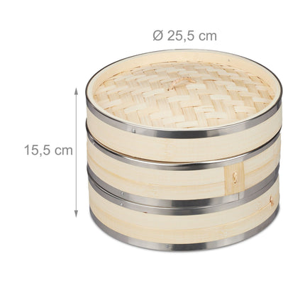 Bamboo Steamer 2 Tier