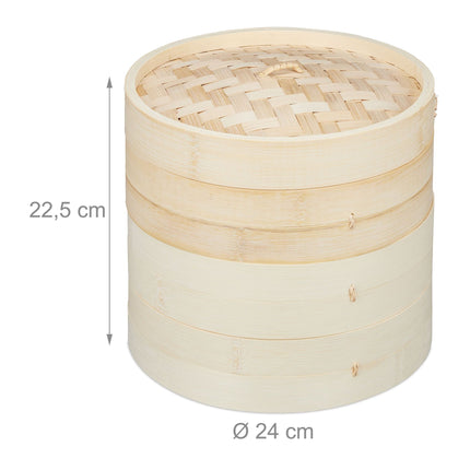 Bamboo Steamer 3 Tier