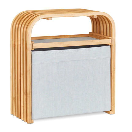 Bamboo Storage Ottoman