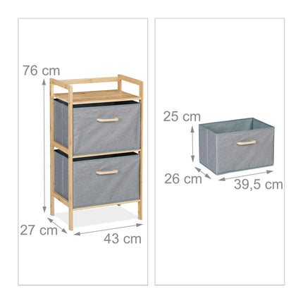 Raft de baie din bambus cu 2 cosuri de rufe