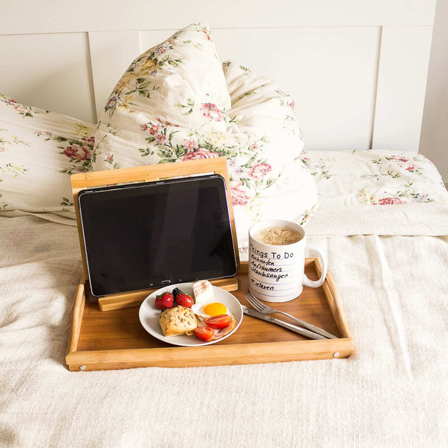 Bamboo bed tray
