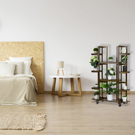 Bamboo flower shelf