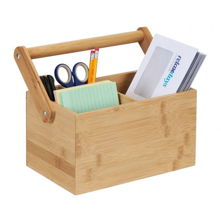 Organizator din bambus cu maner
