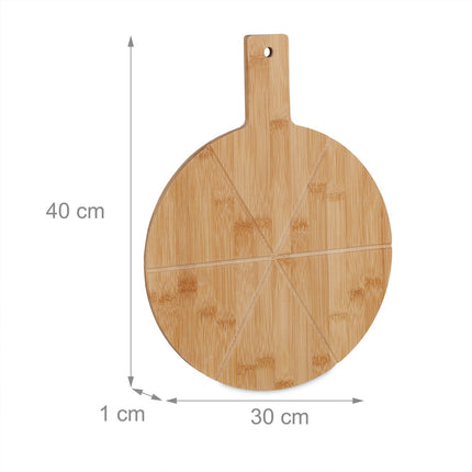 Tabla de pizza din bambus