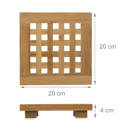 Set de 2 trivete din bambus