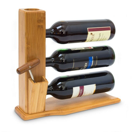 Raft pentru vin din bambus