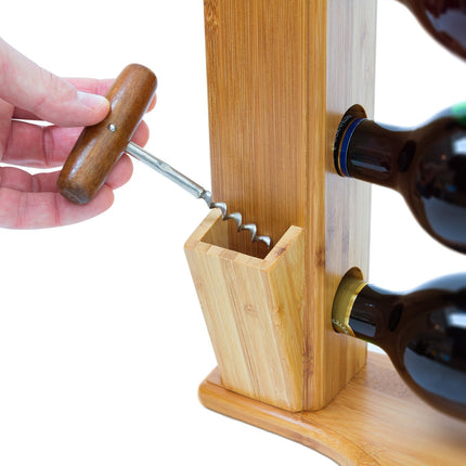Raft pentru vin din bambus