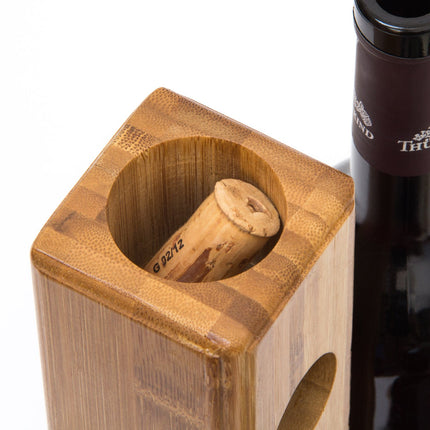 Raft pentru vin din bambus
