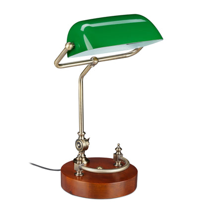 Lampa de bancher cu ecran verde