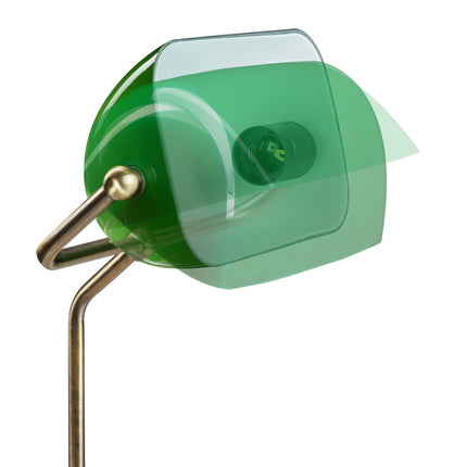 Lampa de bancher cu ecran verde
