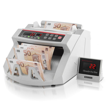Banknote Counter With UV MG Detector, LED, 1000 Bills Per Minute