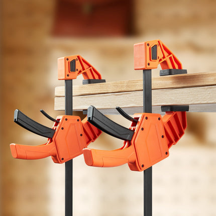Bar Clamps, 12-Inch One-Hand, 2-Pack, 340 lb Clamp-Spreader