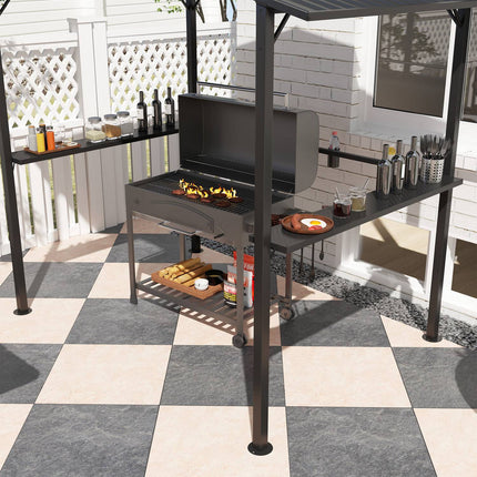 Waterproof barbecue pavilion with UV protection - 250x160x250cm
