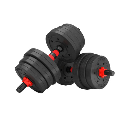 Set cu haltere și gantere, 20 kg, material compozit
