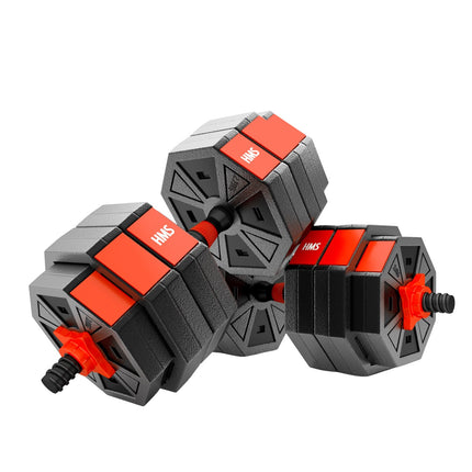 Set cu haltere și gantere, 20 kg, material compozit