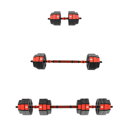 Set cu haltere și gantere, compozit, 30 kg