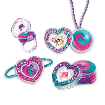 Set Barbie cu medalioane cu lip gloss Sparkling Sweet Heart
