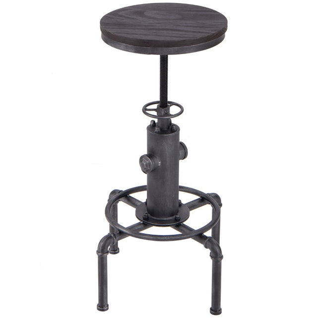 Scaun de bar reglabil in inaltime 59,5-75 cm scaun de bar din lemn si metal