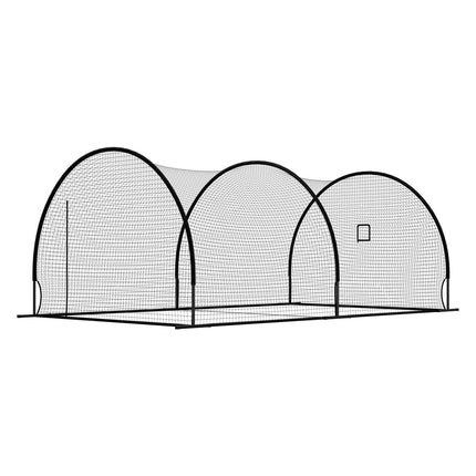 Baseball Batting Cage 19.9x12x8.2 ft, Machine Port