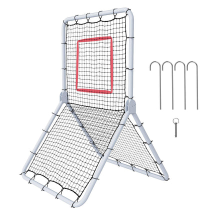 Baseball Softball Rebounder Net, 3.5 x 6 ft, 5 Angles