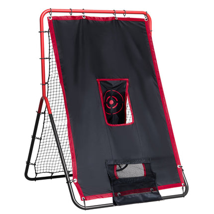 Baseball Softball Rebounder Net, 3 x 4.5 ft, 3-Zone