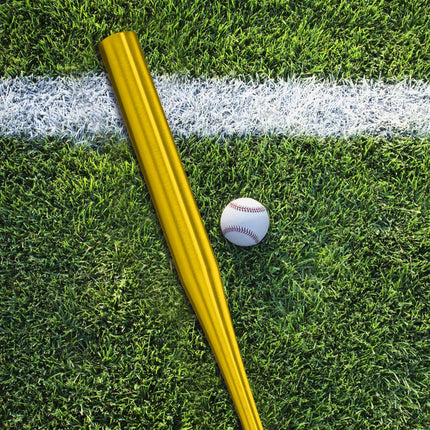 Bâtă de baseball din aluminiu auriu