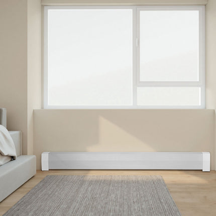 Baseboard Heater Cover, 6 ft Steel Replacement, White