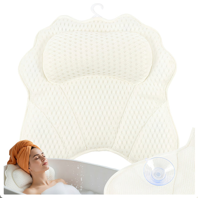 Pernă de baie cu ventuze – Uscare rapidă, ergonomică