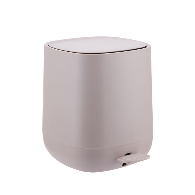Coș de gunoi pentru baie, 5L, închidere silențioasă, pedală de picior